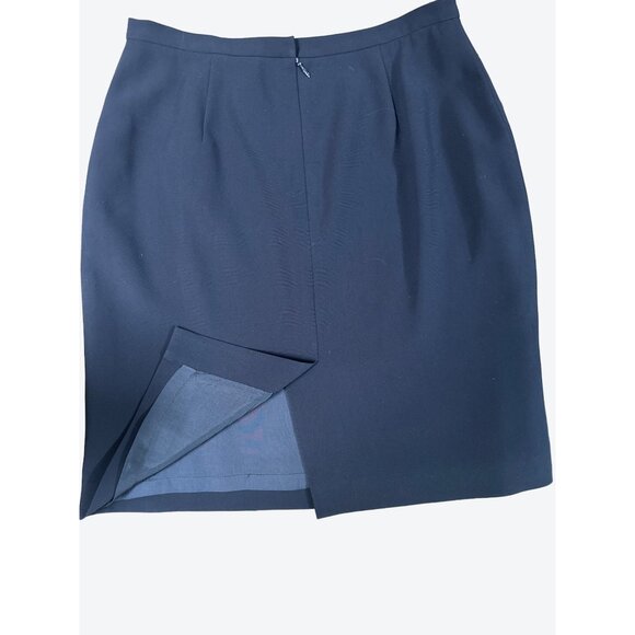 Ann Taylor Petites Basic Black Triacetate Rayon Skirt with Acetate Lining Sz 6P - Picture 12 of 13